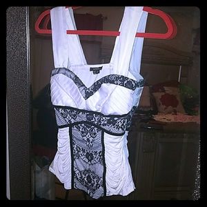 Sexy lace detail top